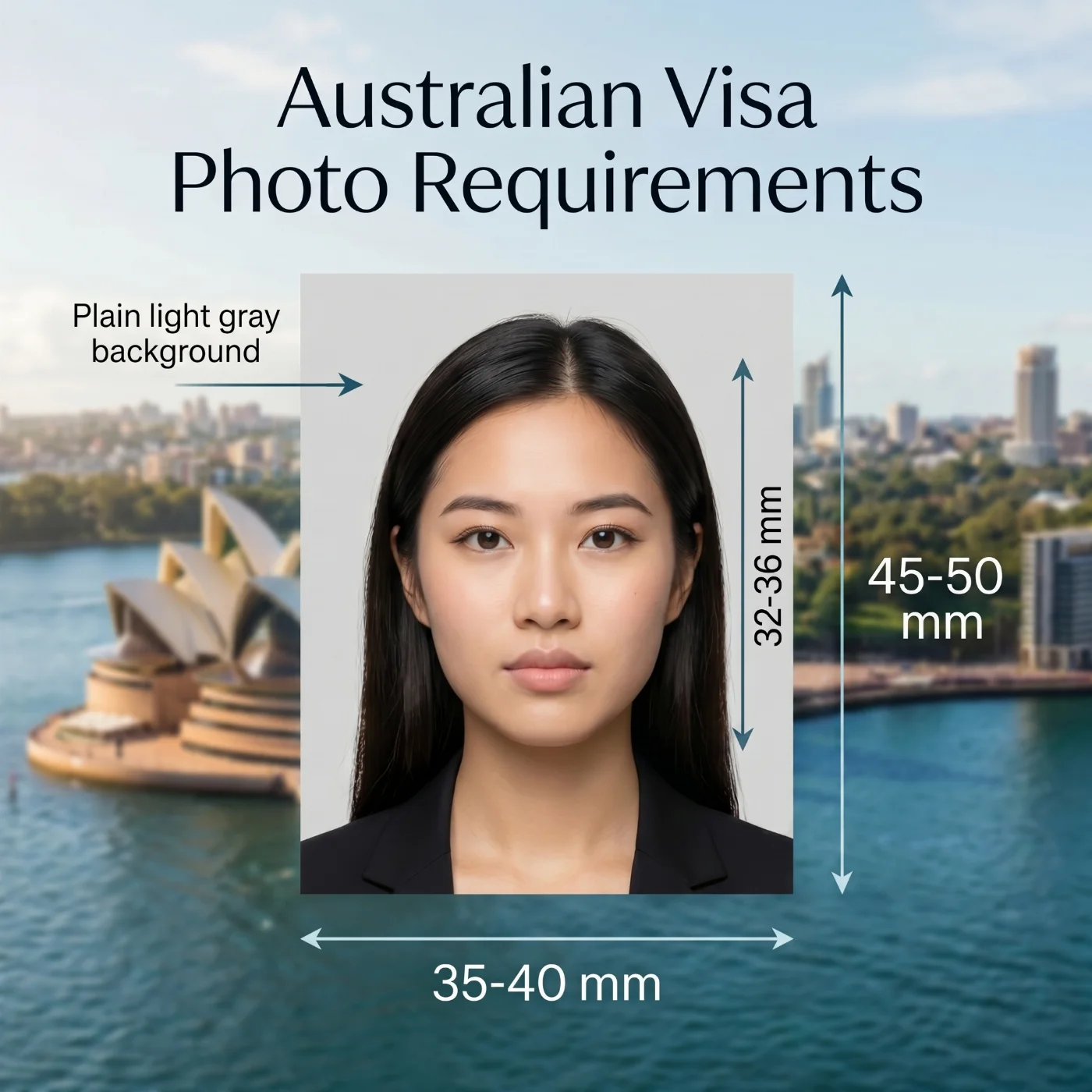 australia visa photo requirements