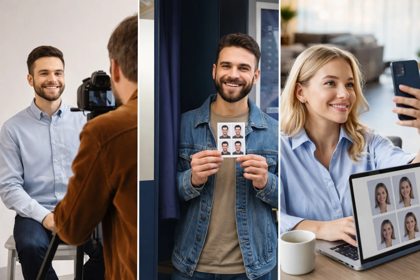 Comparación de precios de foto carnet: estudio, fotomatón y online