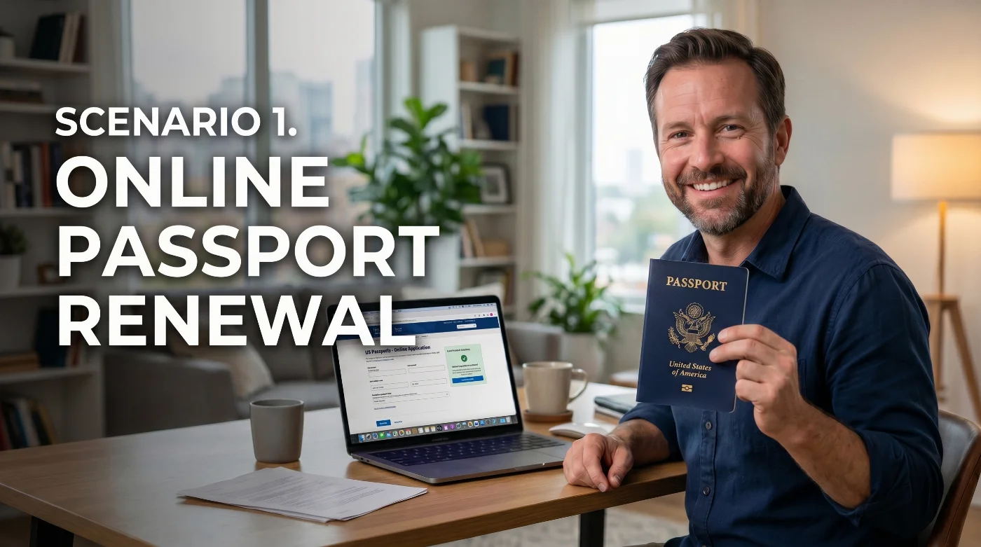 uploading a photo for a US passport renewal
