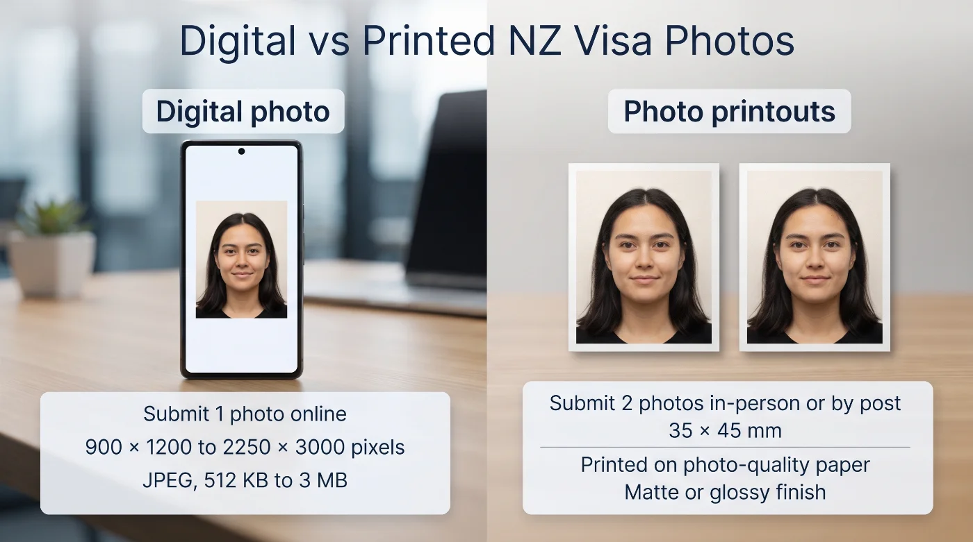 digital vs printed nz visa photos