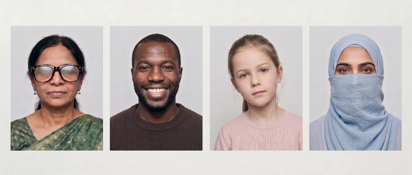 unacceptable Australia Visa Photo Sample