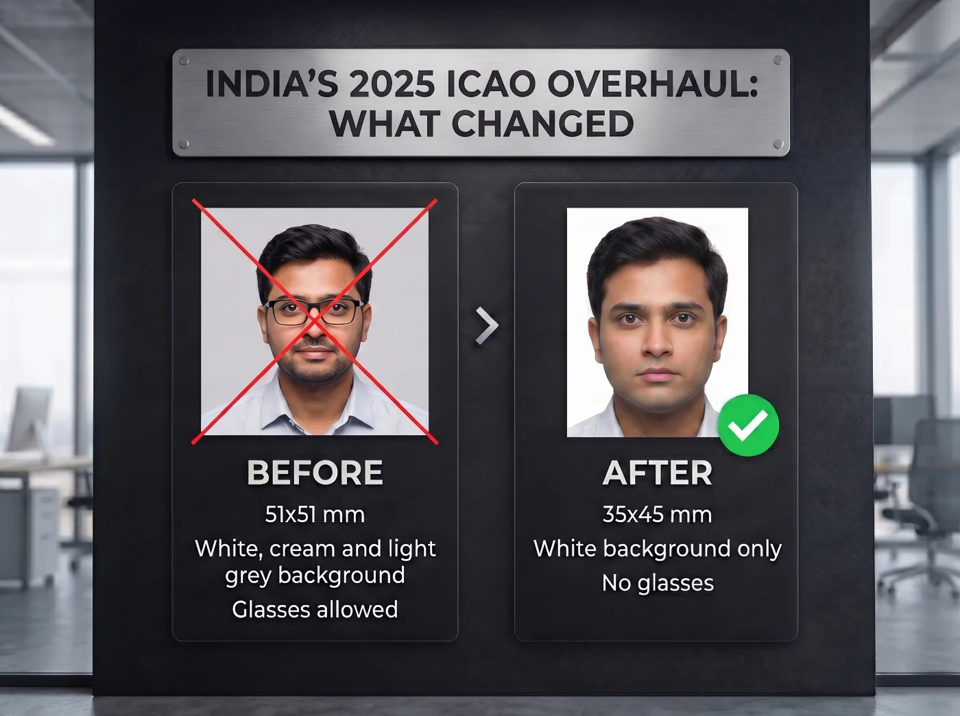 what is the new format of indian passport photo
