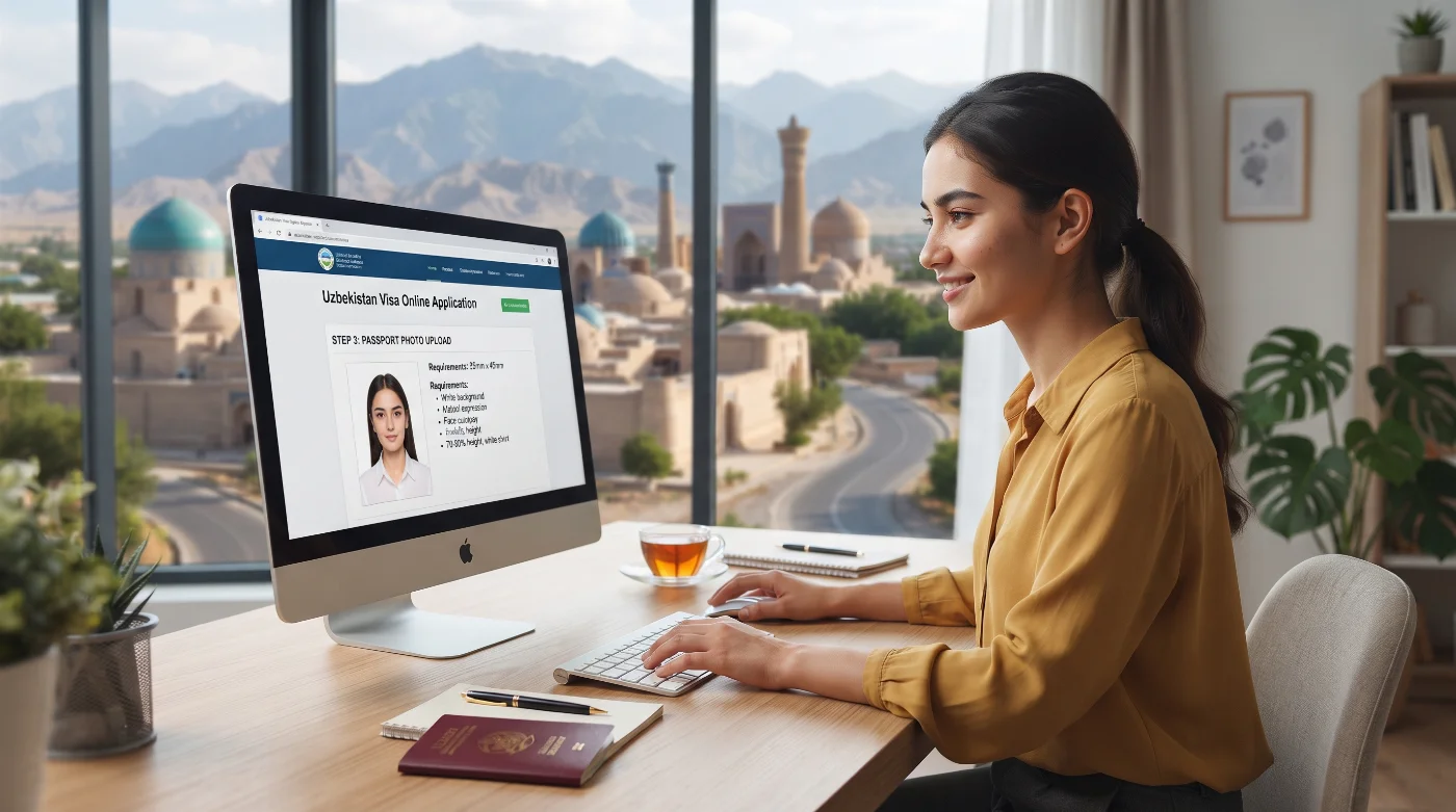 how to submit Uzbekistan visa photo