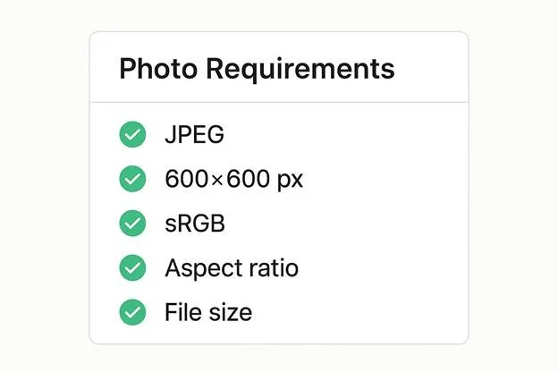 Passport Photo Requirements