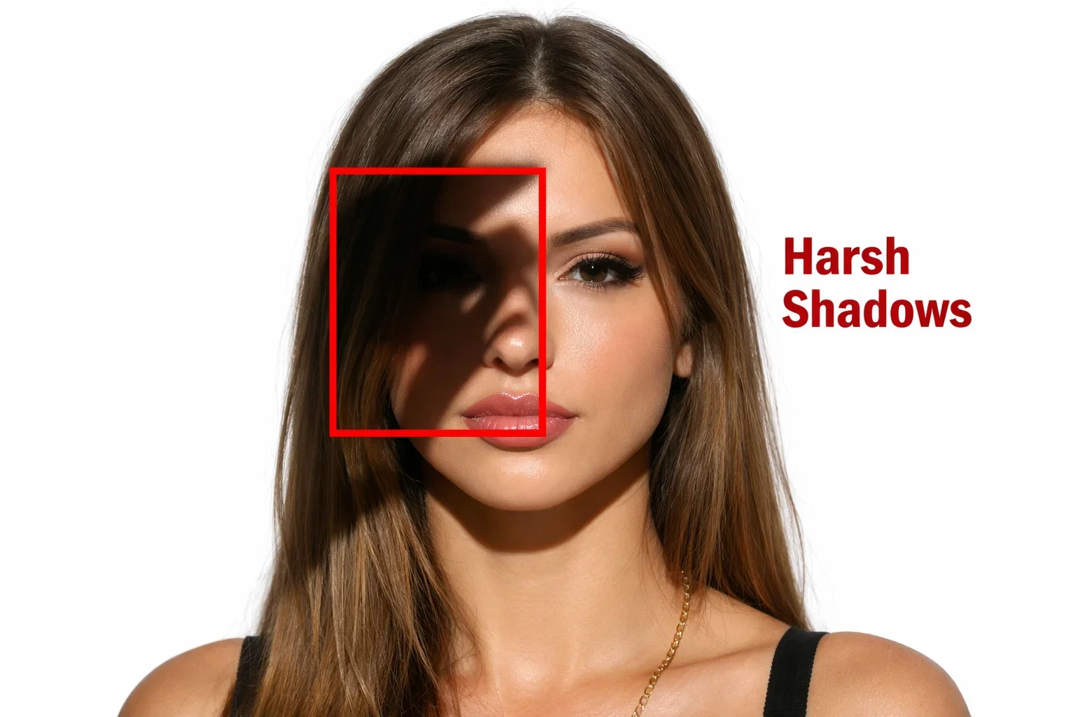 Harsh Shadows on Digital Passport Photo