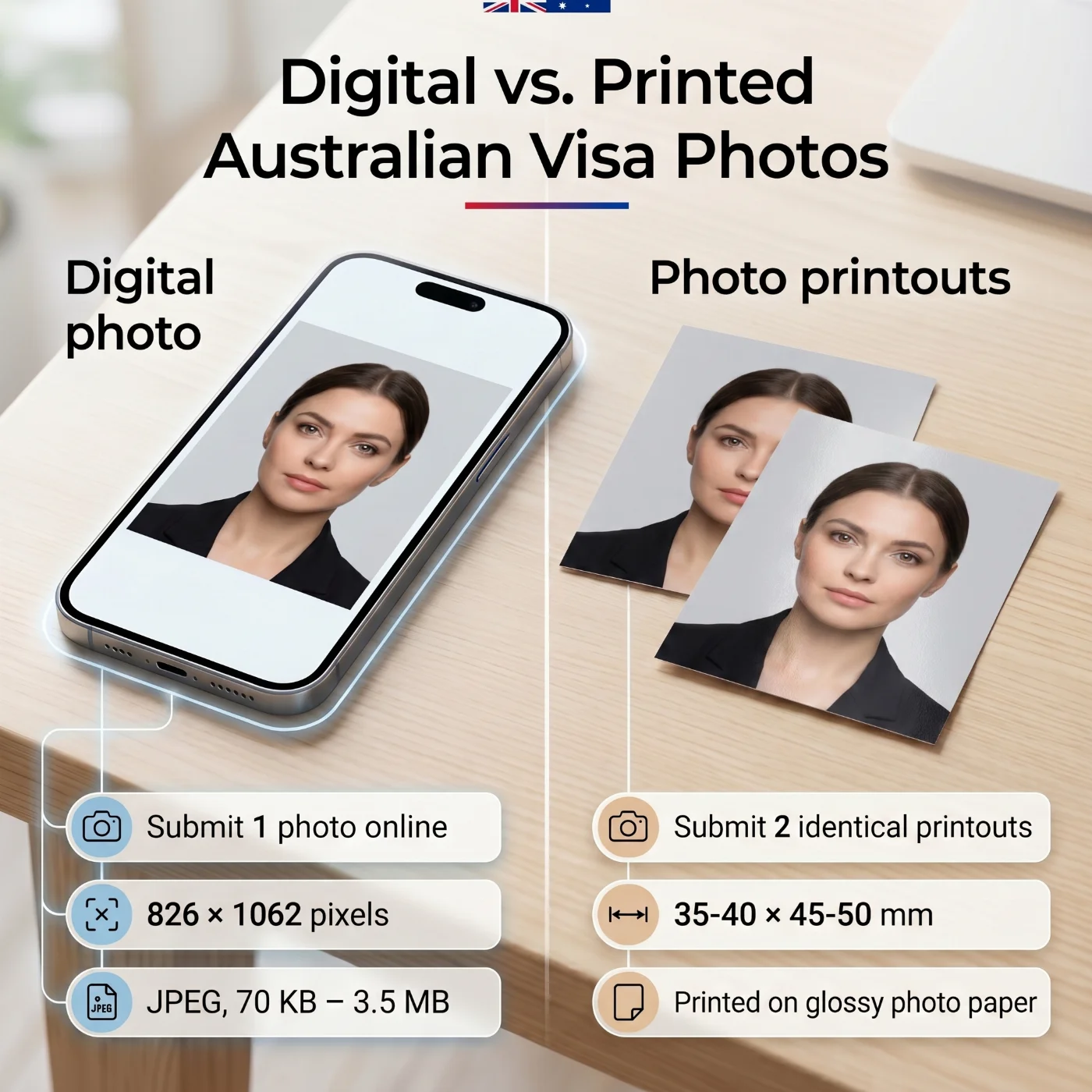 Digital vs Printed Australian Visa Photos