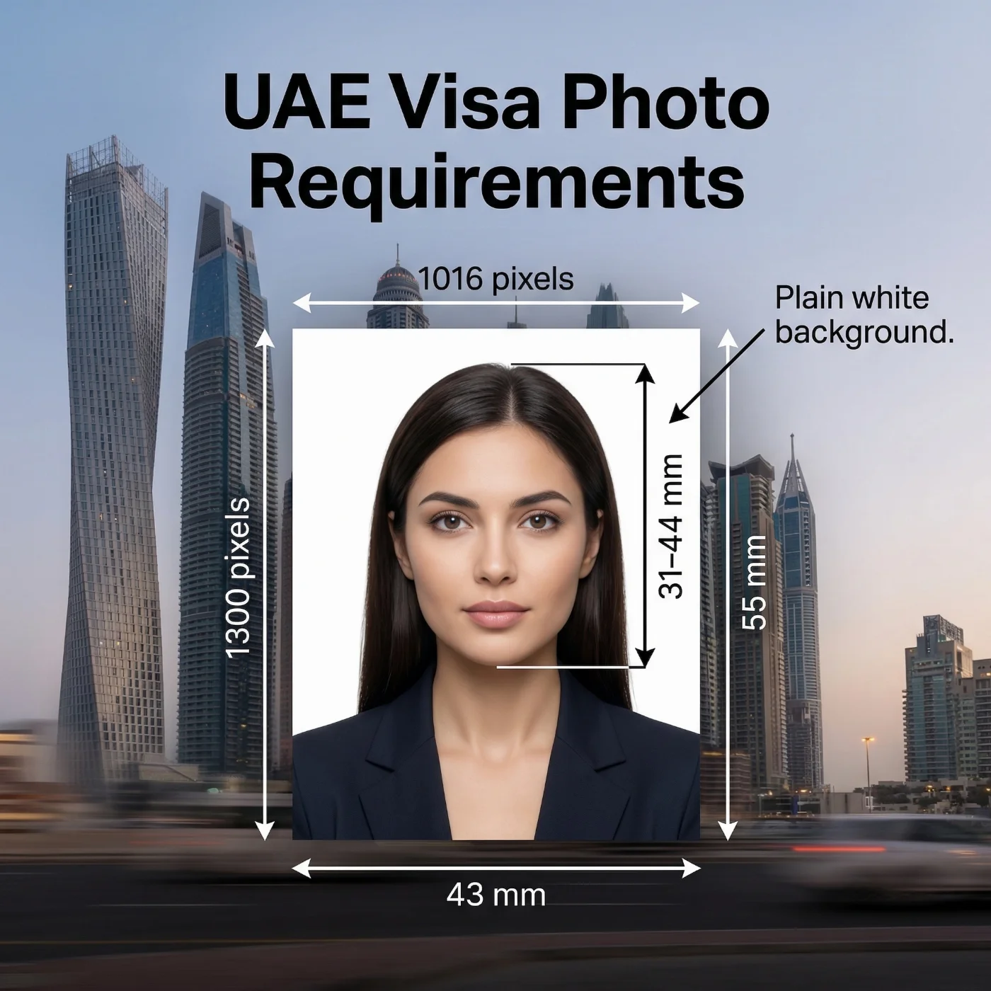 uae visa photo requirements
