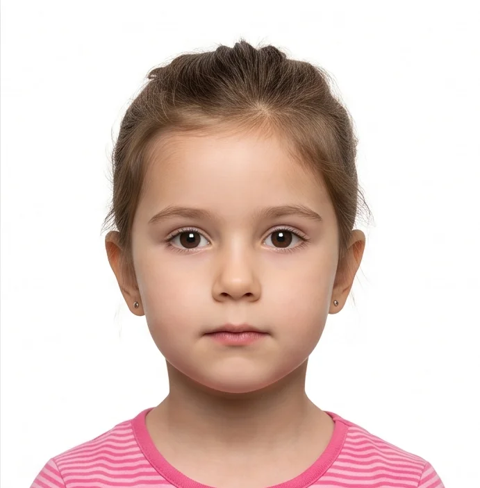 India visa photo for children