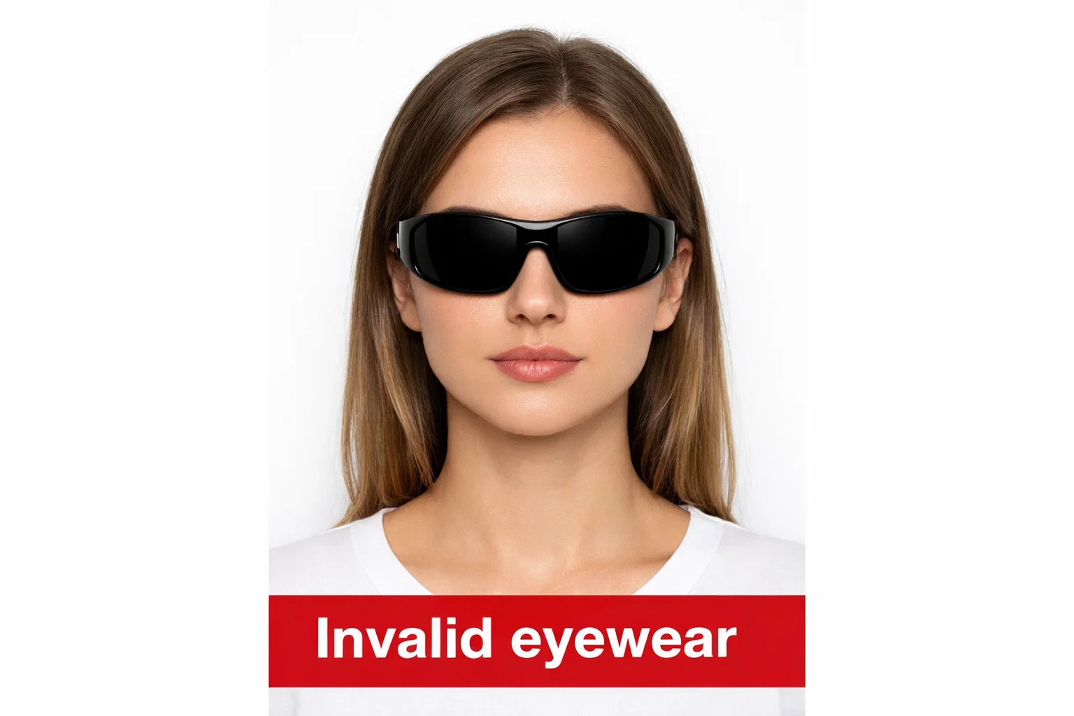 Glasses Obstructing the Face on Passport photo