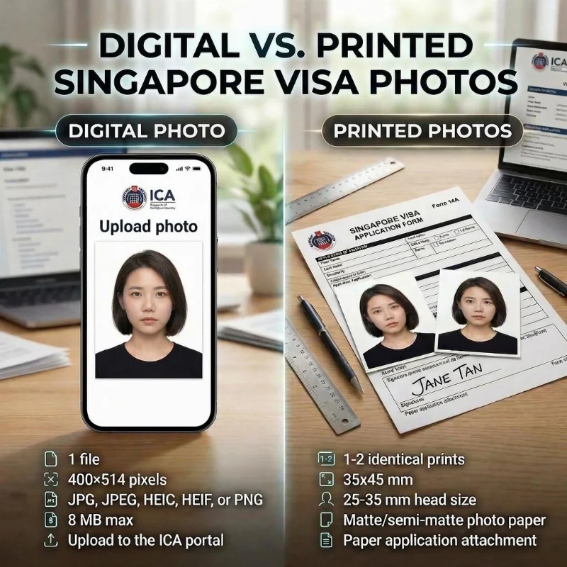 digital vs printed singapore visa photos