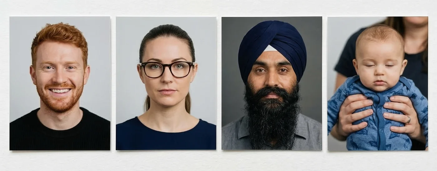 unacceptable photo examples