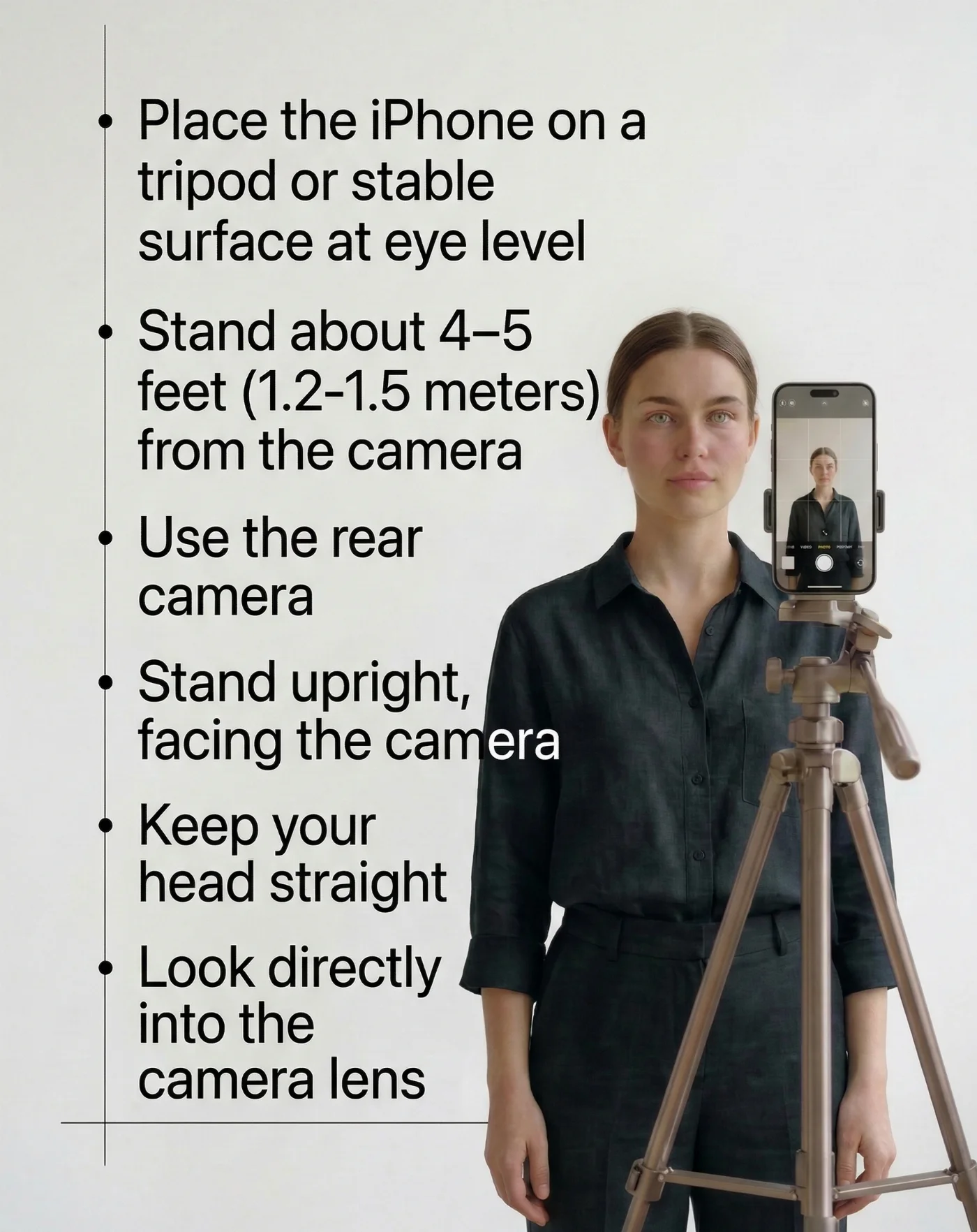 How to prepare a set for iPhone passport photo at home