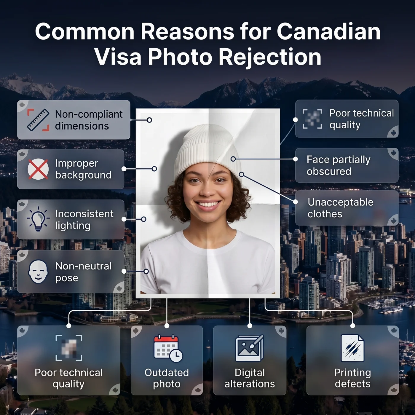 Common Reasons for Canada Visa Photo Rejection