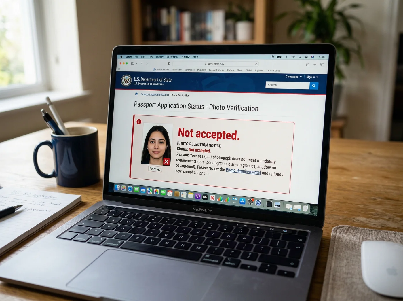 passport photo rejected fix checklist