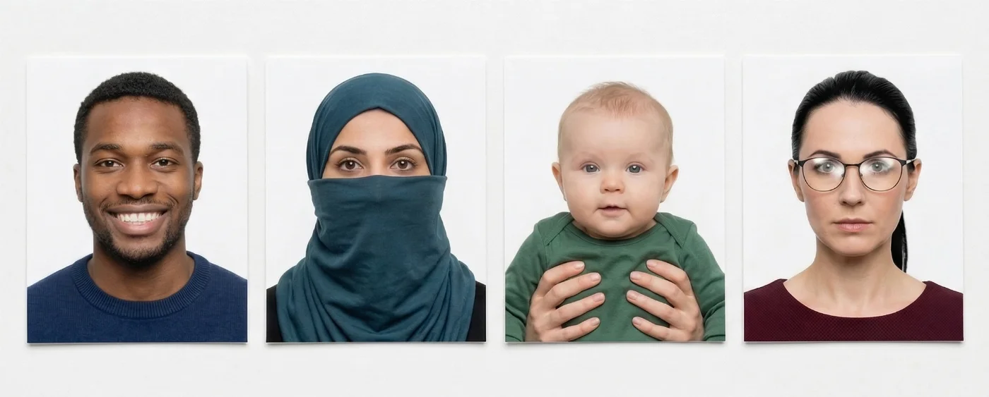 unacceptable photo examples