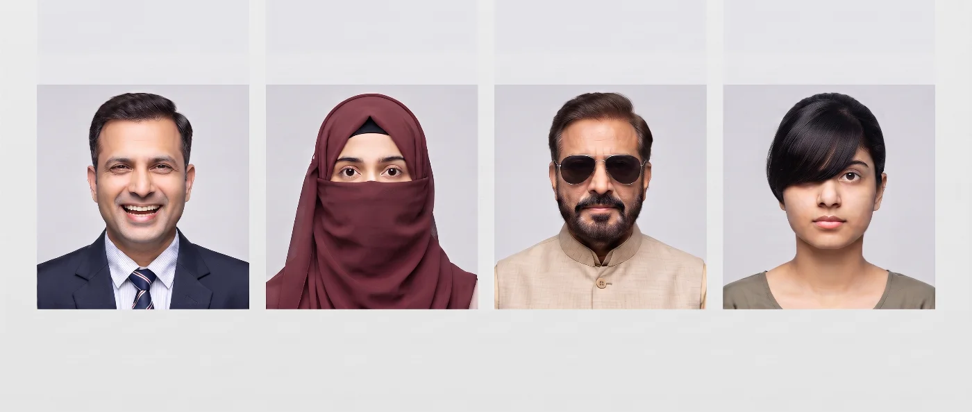 unacceptable OCI photo examples
