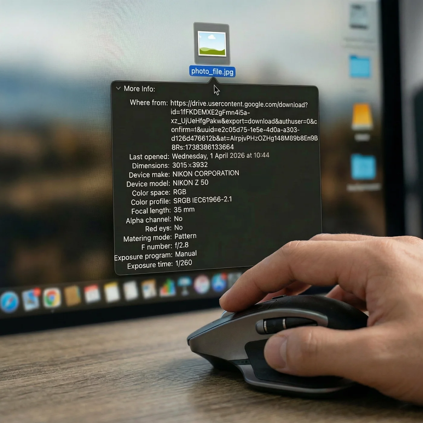 us digital photo file info