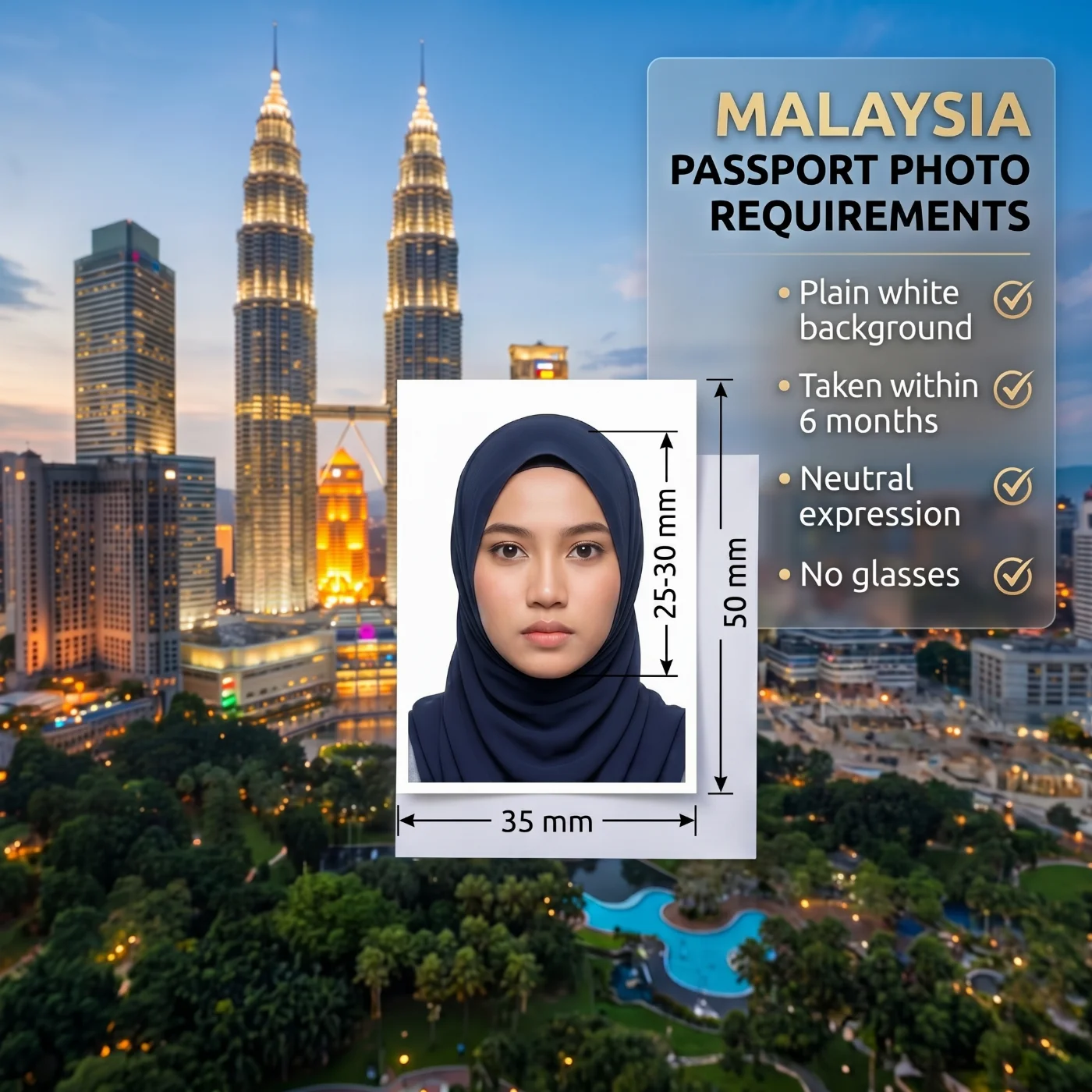 Passport Photo Requirements in Malaysia