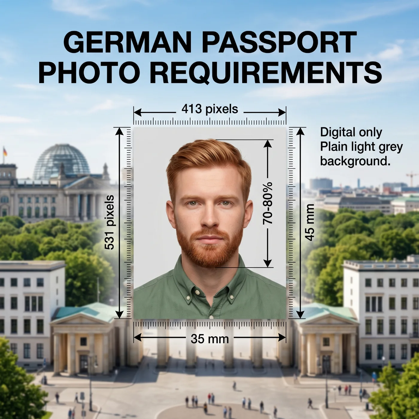 german passport photo requirements