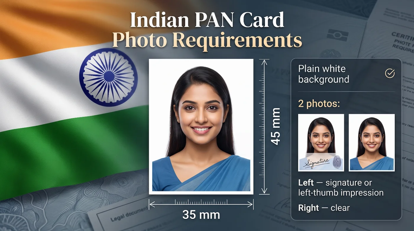 Indian PAN Card Photo Requirements