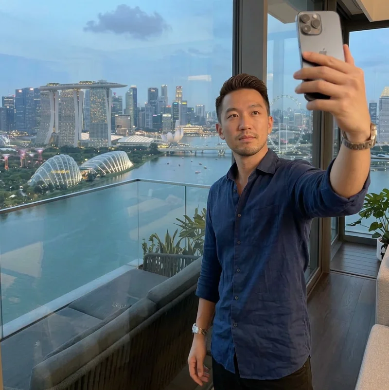 how to take a singapore passport photo at home