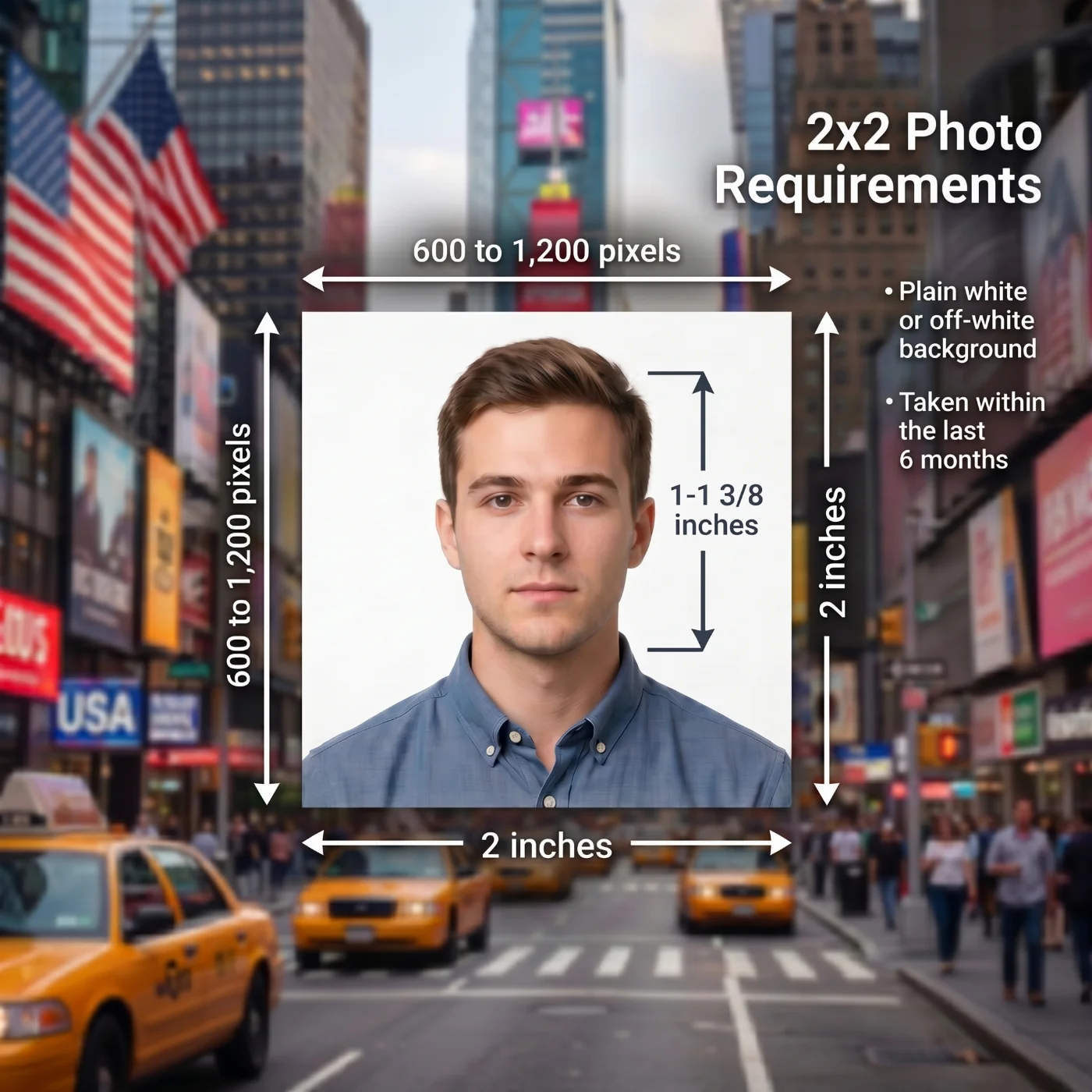 2x2 photo requirements