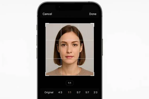 framing requirements for iphone passport photos