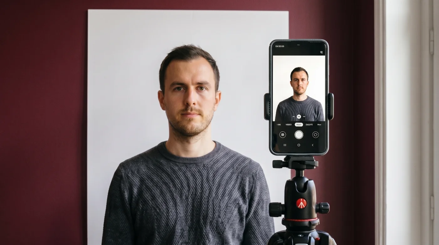 how to take a digital passport photo on android phone