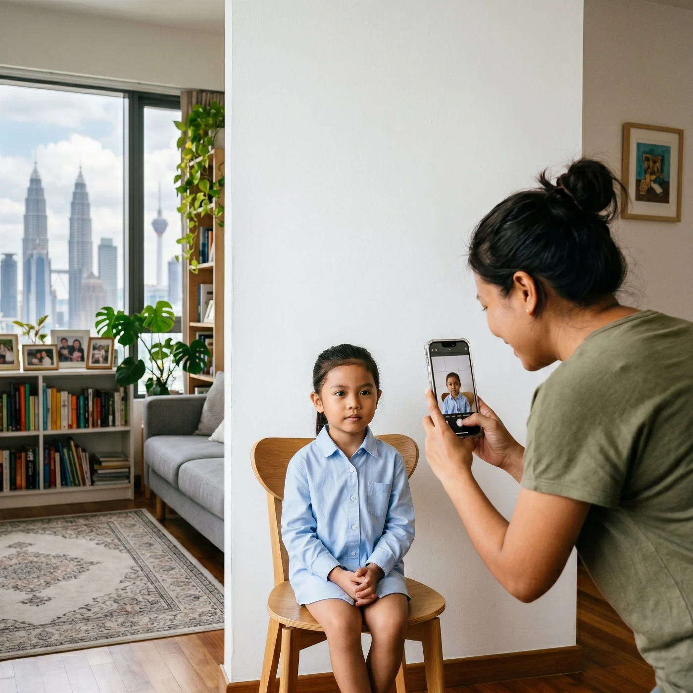 how to take malaysia passport photo of a child