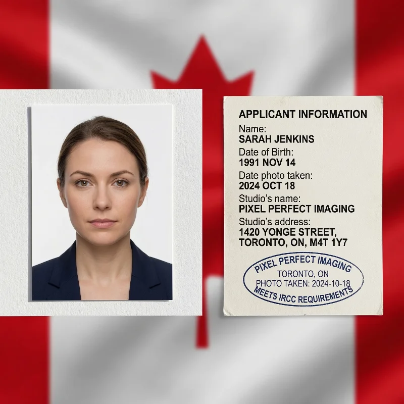 Does a studio need to sign my PR card photo