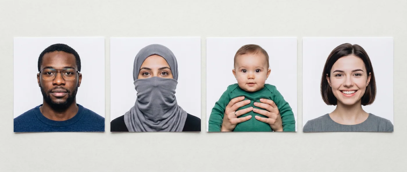 unacceptable photo examples