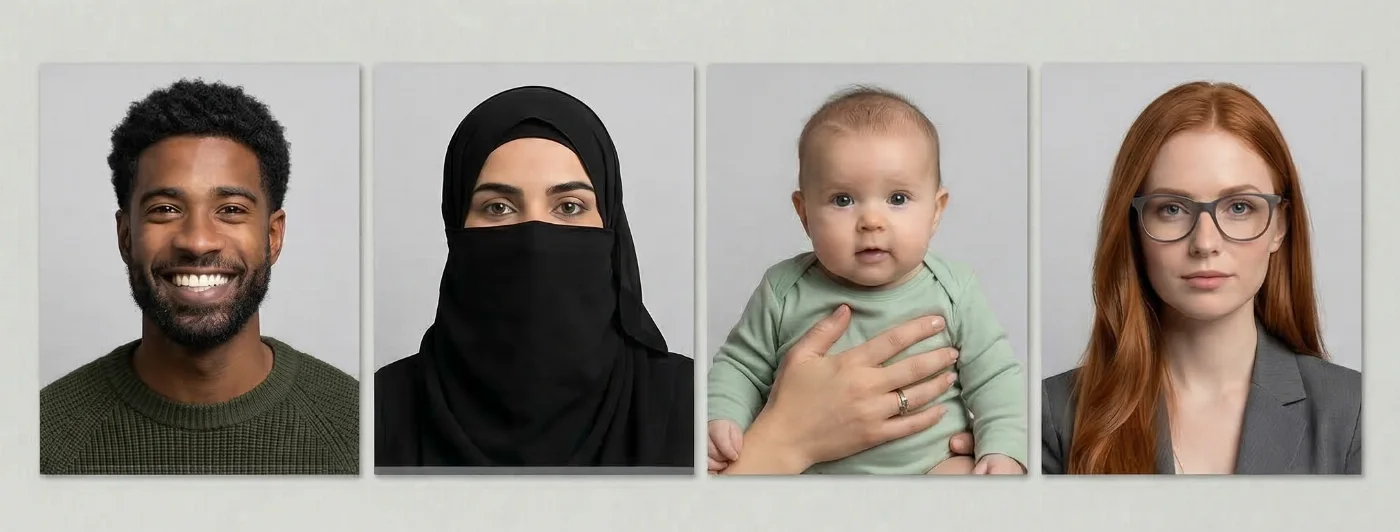 unacceptable photo examples