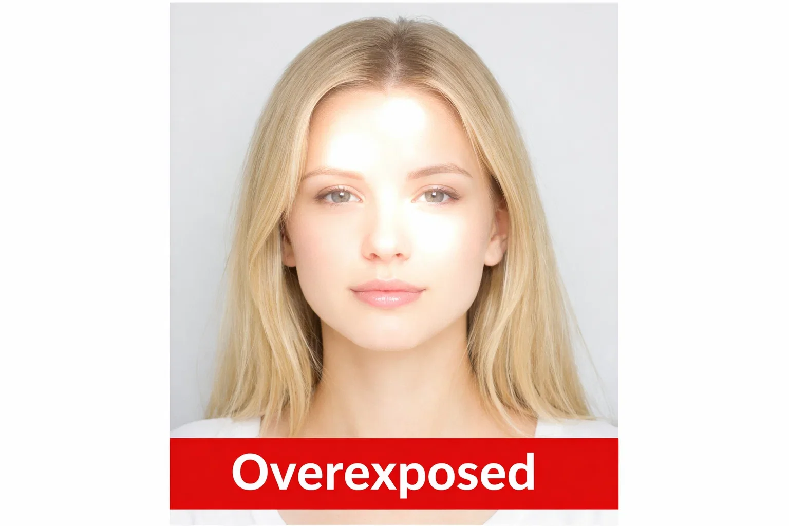 Overexposed Passport photo