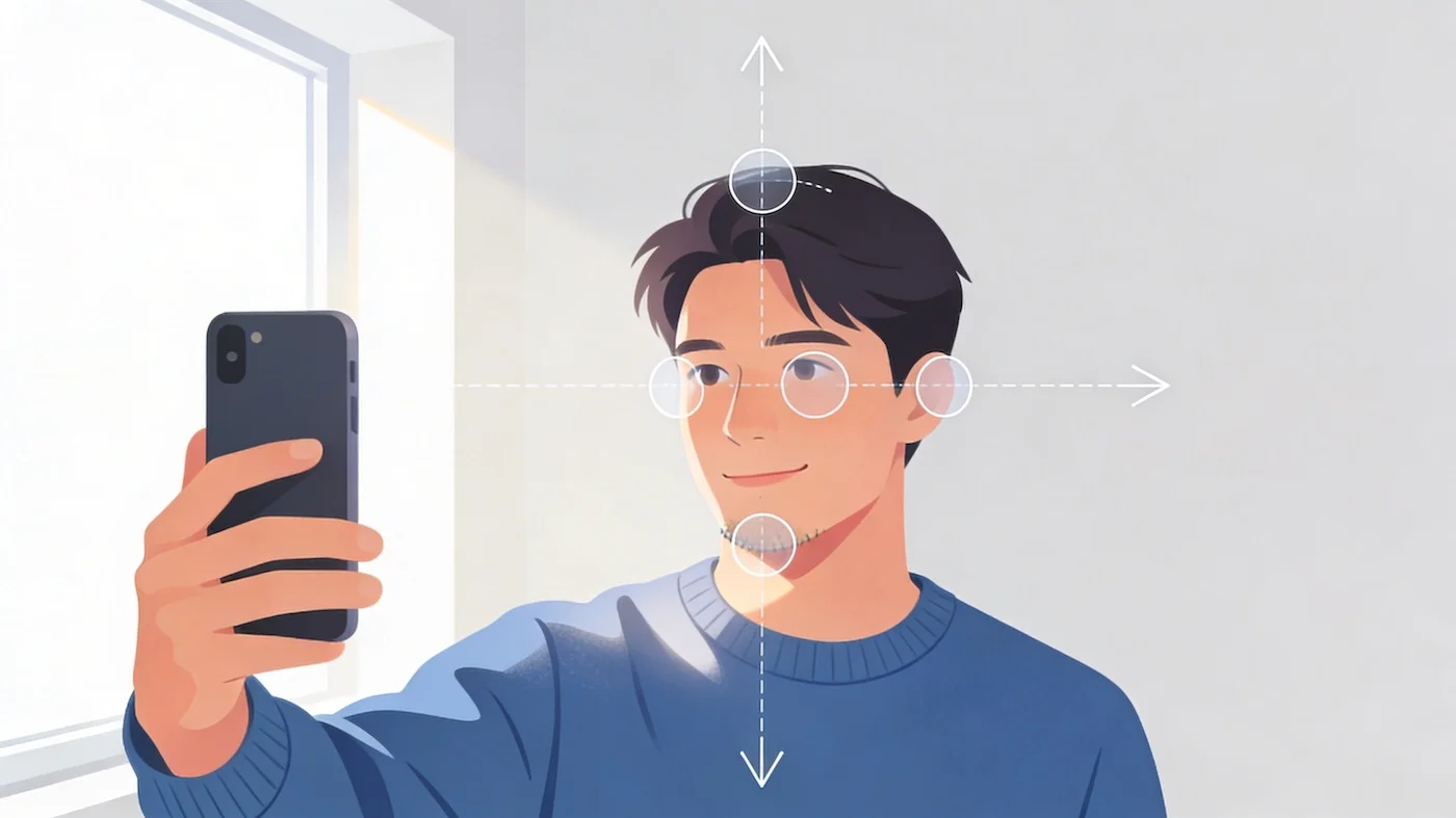 how to take a biometric photo at home