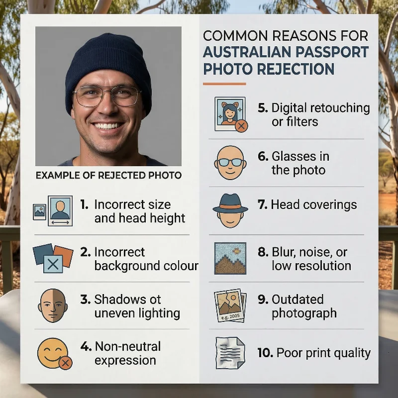 common reasons for australian passport photo rejection