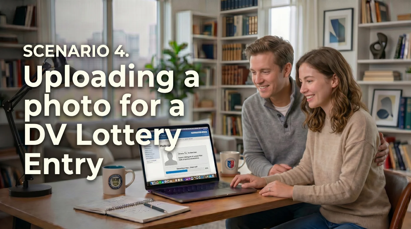 uploading a photo for DV Lottery entry