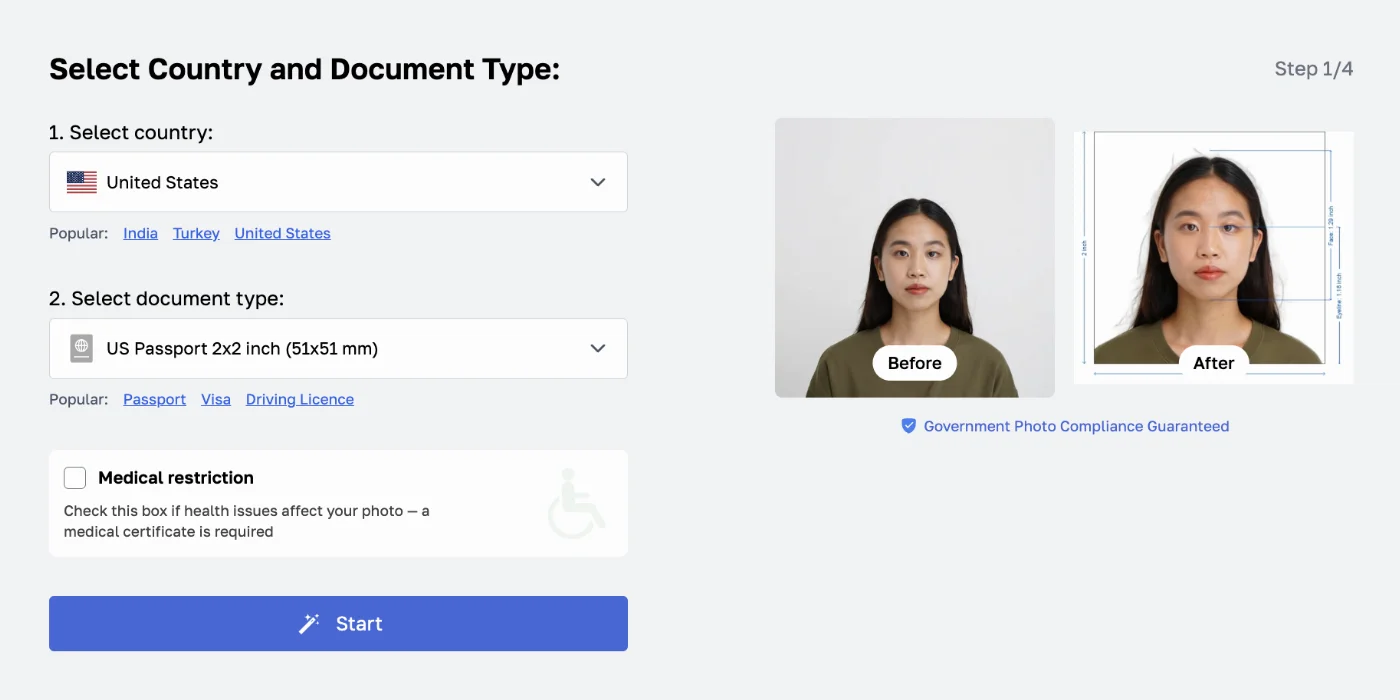passport photo maker to make digital photo