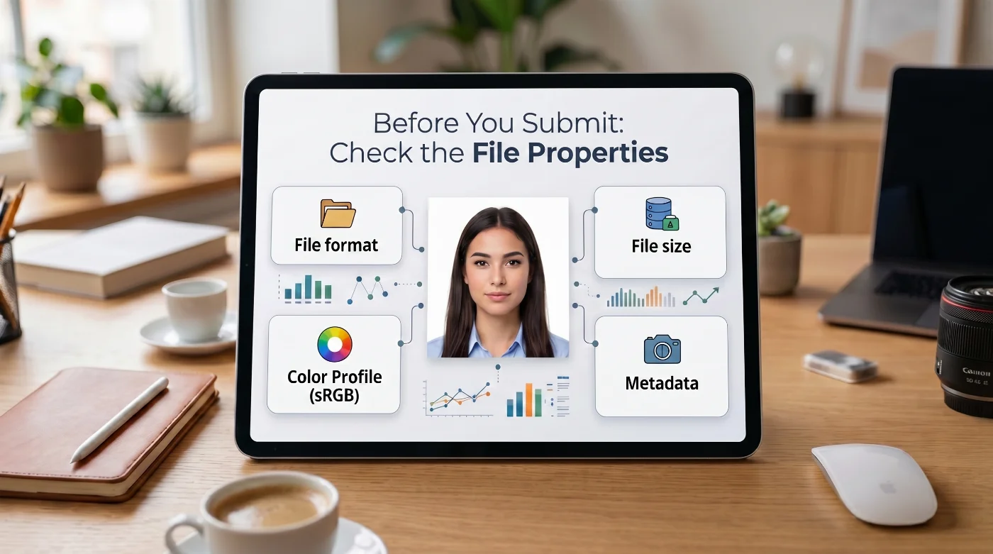 what file properties for digital submissions