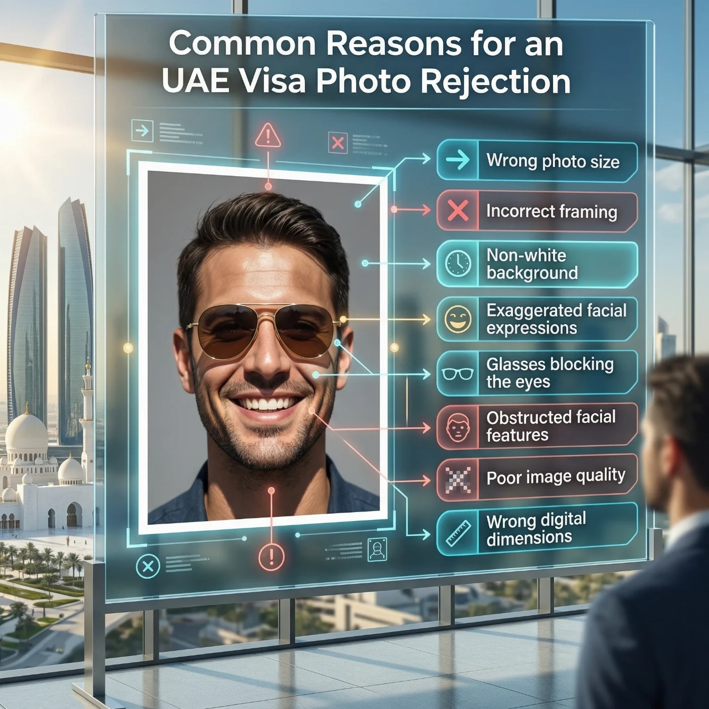 common reasons for uae visa photo rejection