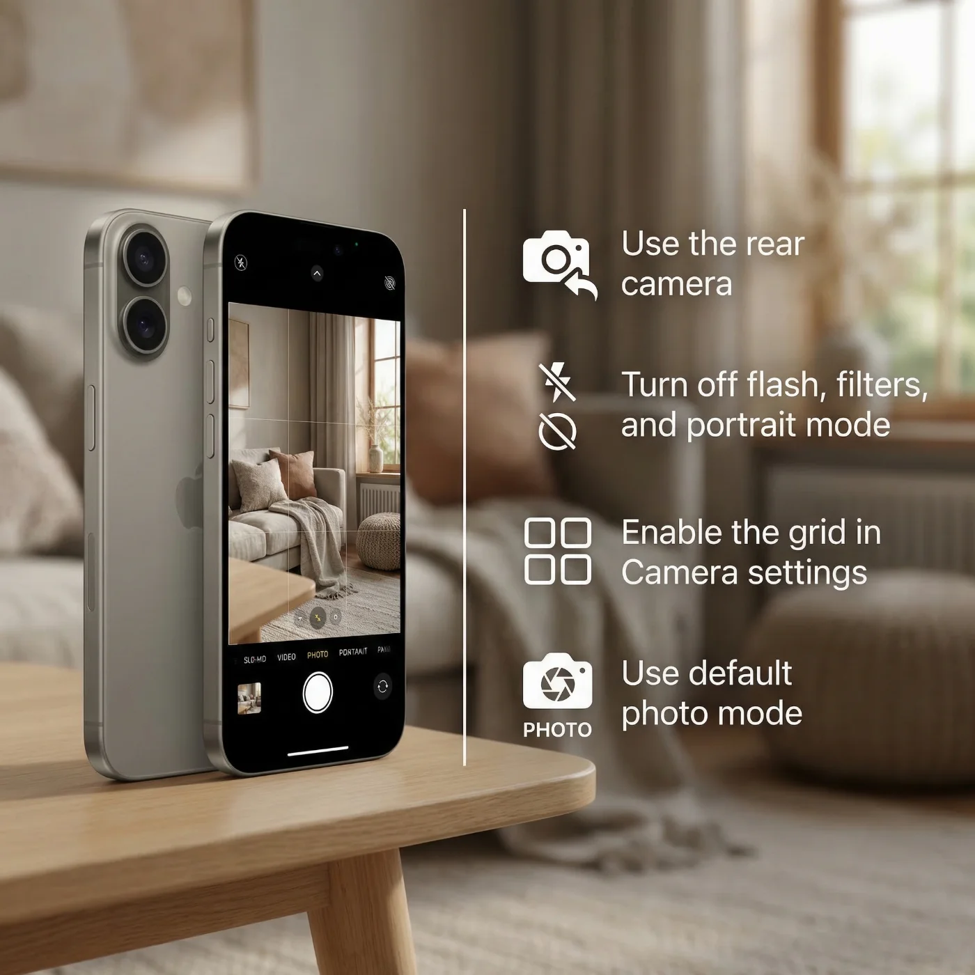 How to take passport photo with iPhone at home