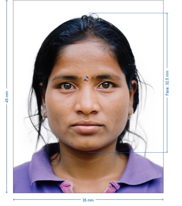 Nepal passport 35x45 mm Nepal passport 35x45 mm